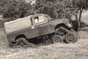 Landrover with tracks
